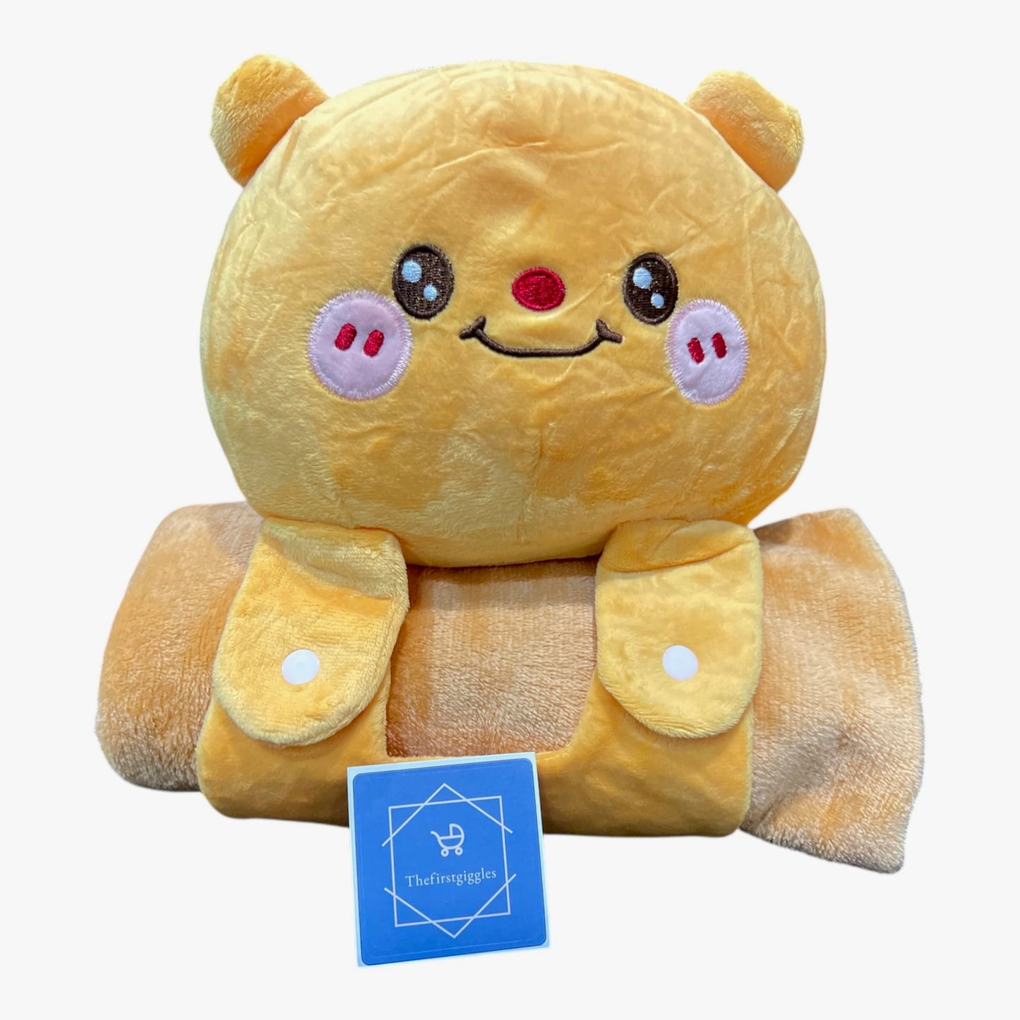2-in-1 Hugging Pillow Blanket including Animal Plush Toy - Thefirstgiggles