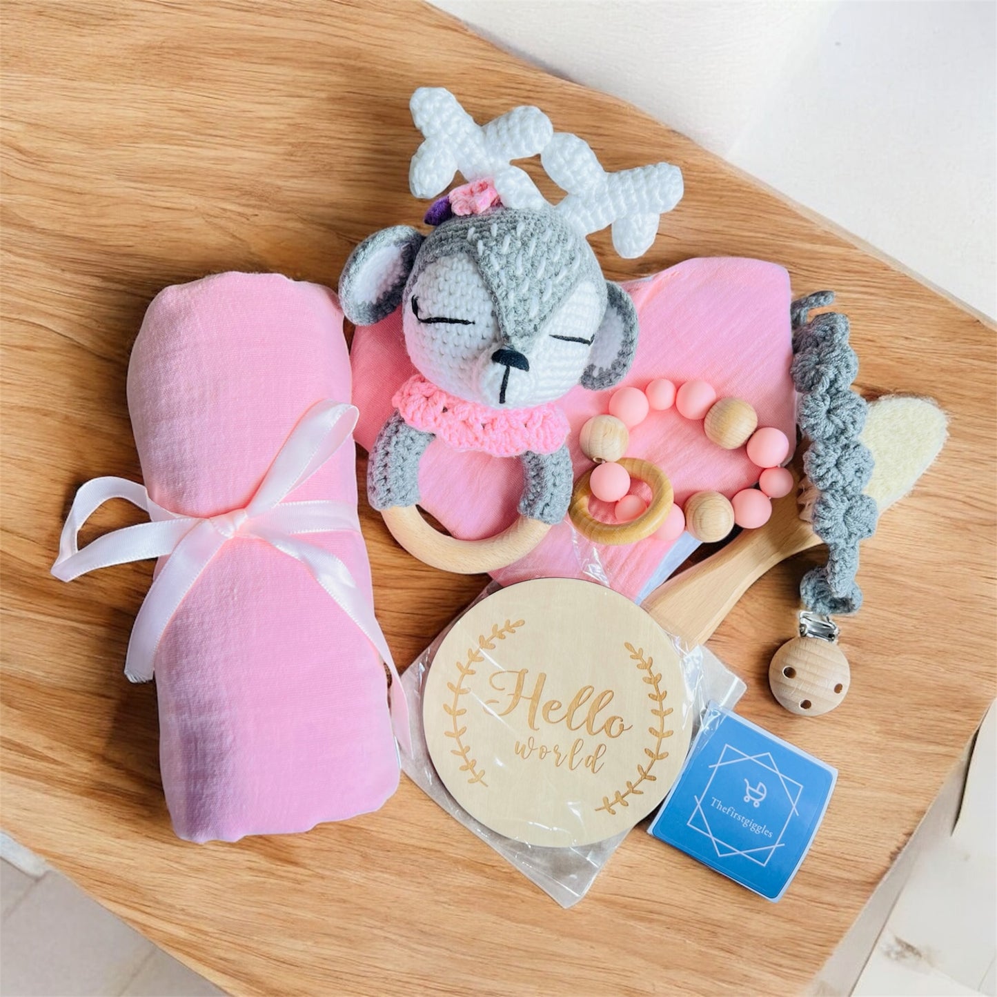 Handmade Newborn Baby Gift Set 7-Piece