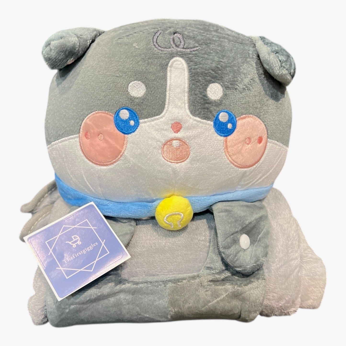 2-in-1 Hugging Pillow Blanket including Animal Plush Toy - Thefirstgiggles