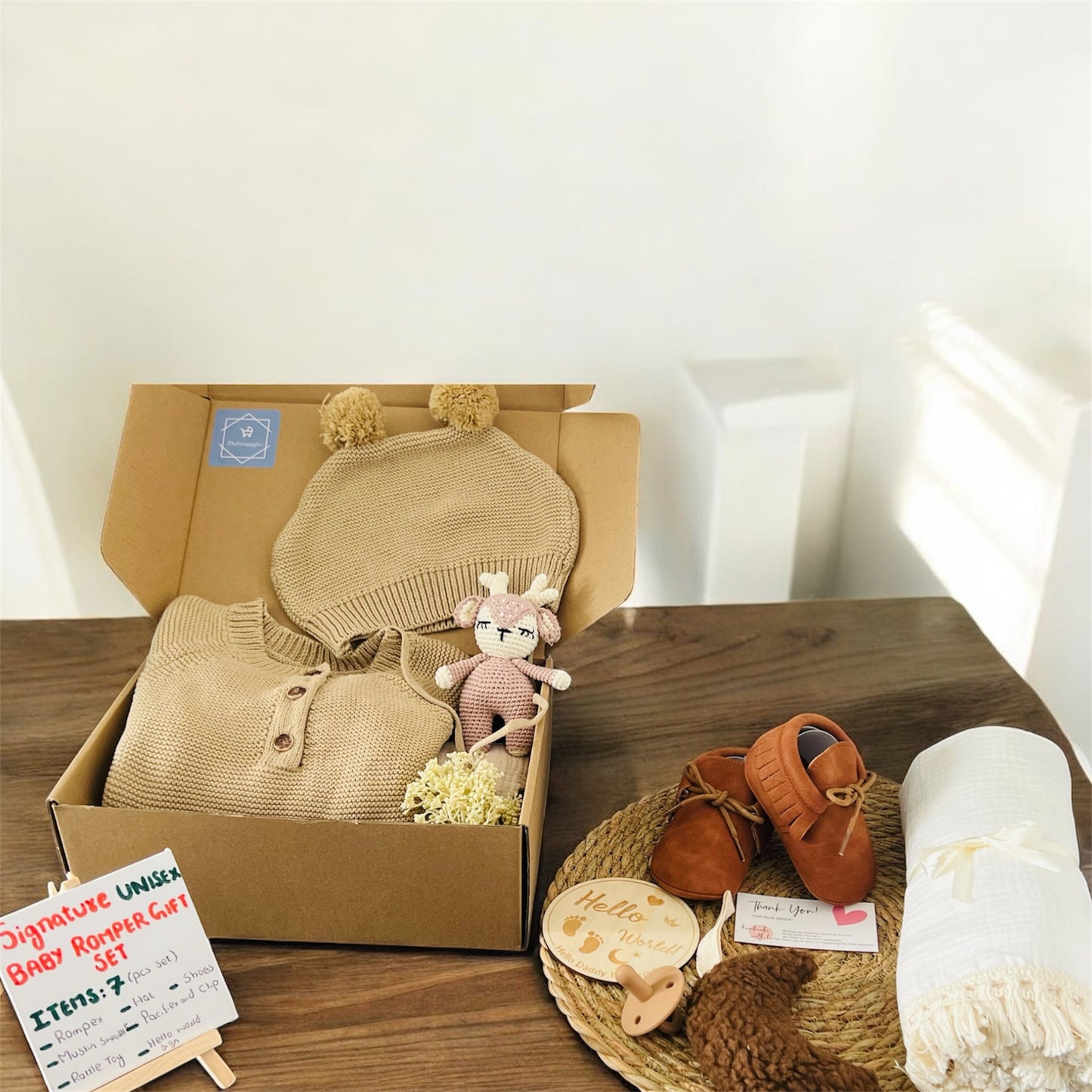 Signature Unisex Baby Romper Gift Set