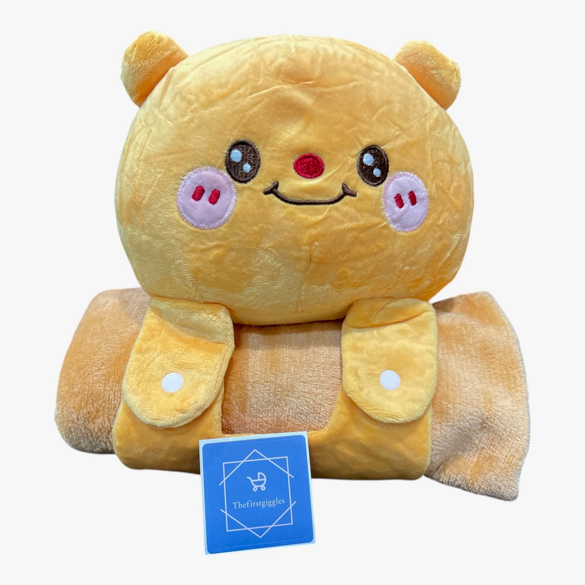 2-in-1 Hugging Pillow Blanket including Animal Plush Toy - Thefirstgiggles