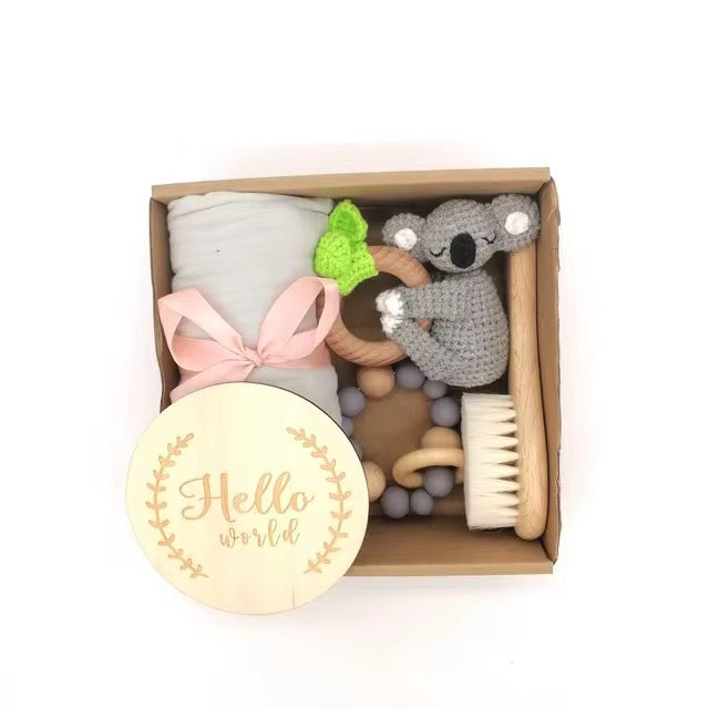 Handmade Newborn Baby Gift Set / Baby Shower Gift Set - Thefirstgiggles