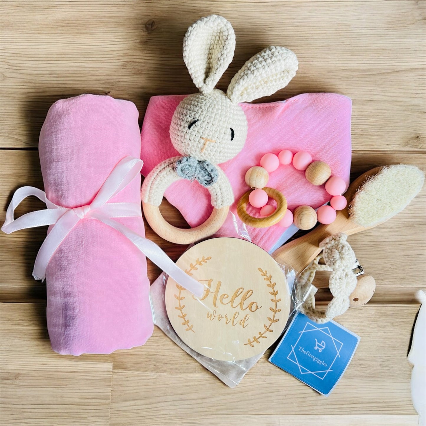 Handmade Newborn Baby Gift Set 7-Piece