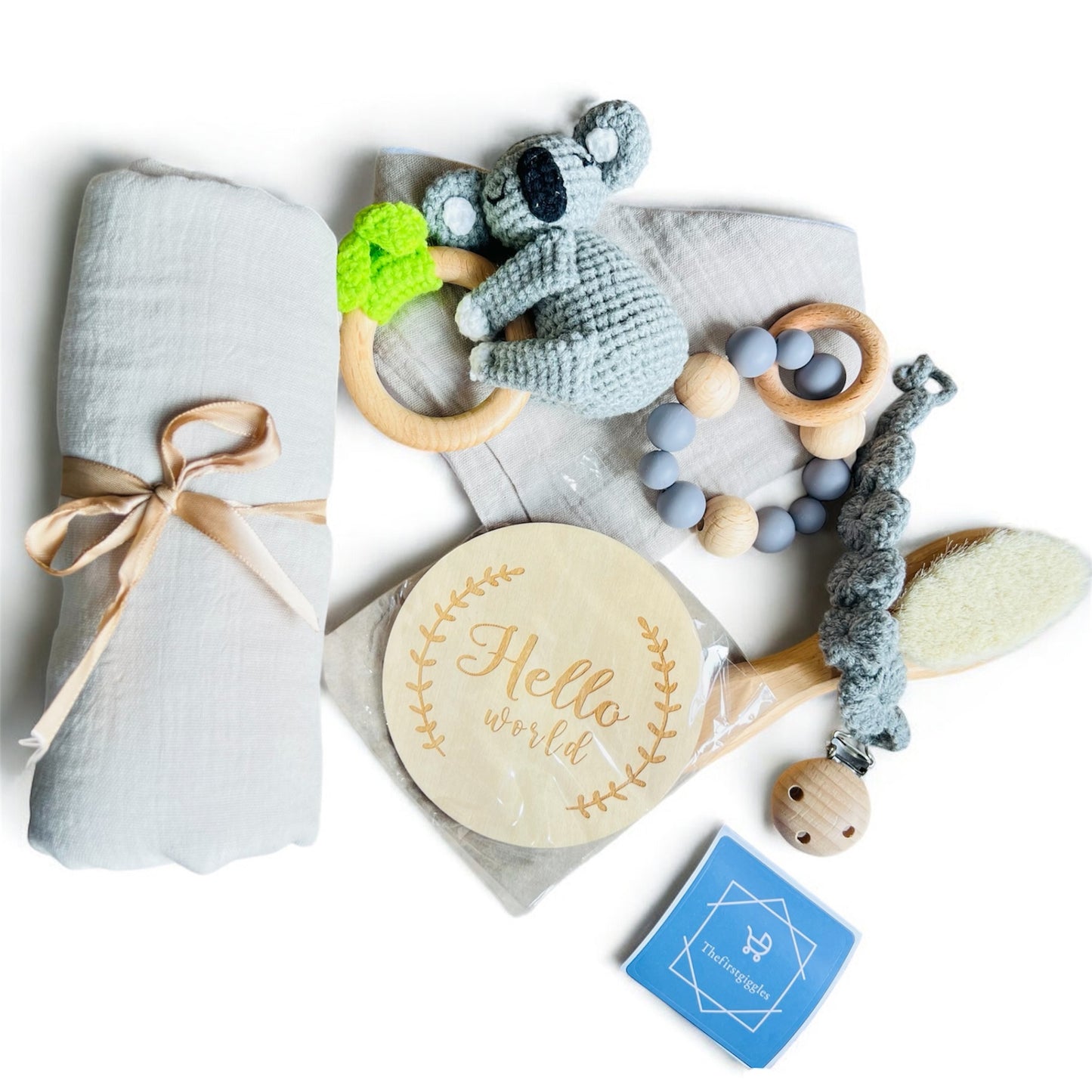 Handmade Newborn Baby Gift Set 7-Piece